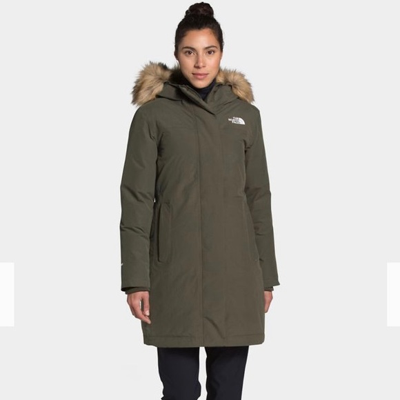 NWT North Face Women’s Arctic Parka Khaki Small - Picture 6 of 7
